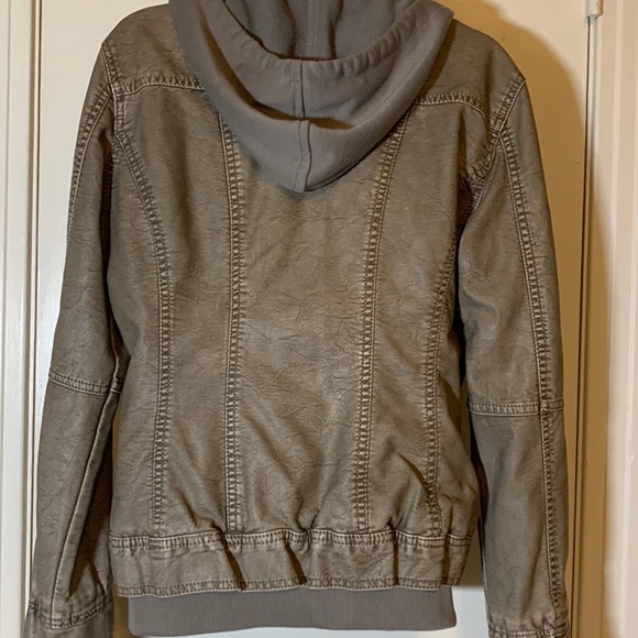 Come Together California CTC Vegan Leather Jacket with Knit Insert - Picture 9 of 15